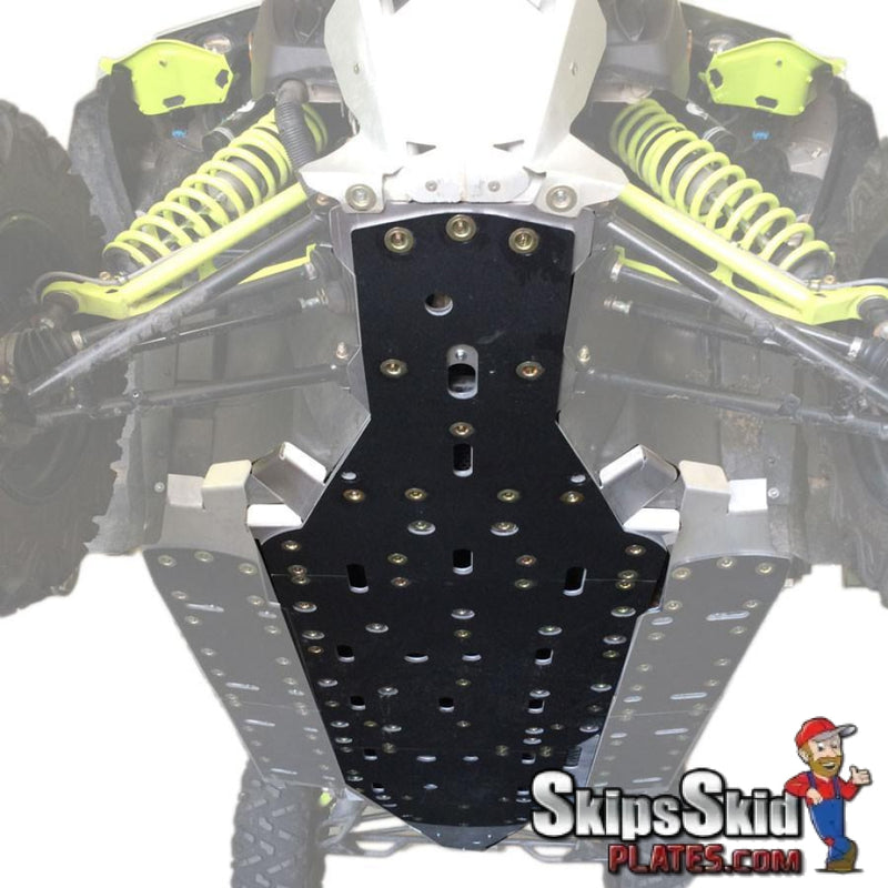 Can-Am Maverick MAX X-RS Ricochet 4-Piece Full Frame Skid Plate Set with 1/4 UHMW Layer UTV Skid Plates