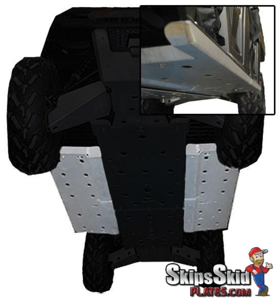 Polaris Ranger Crew 570-6 Ricochet 2-Piece Rock Slider & Floorboard Skid Plate Set UTV Skid Plates