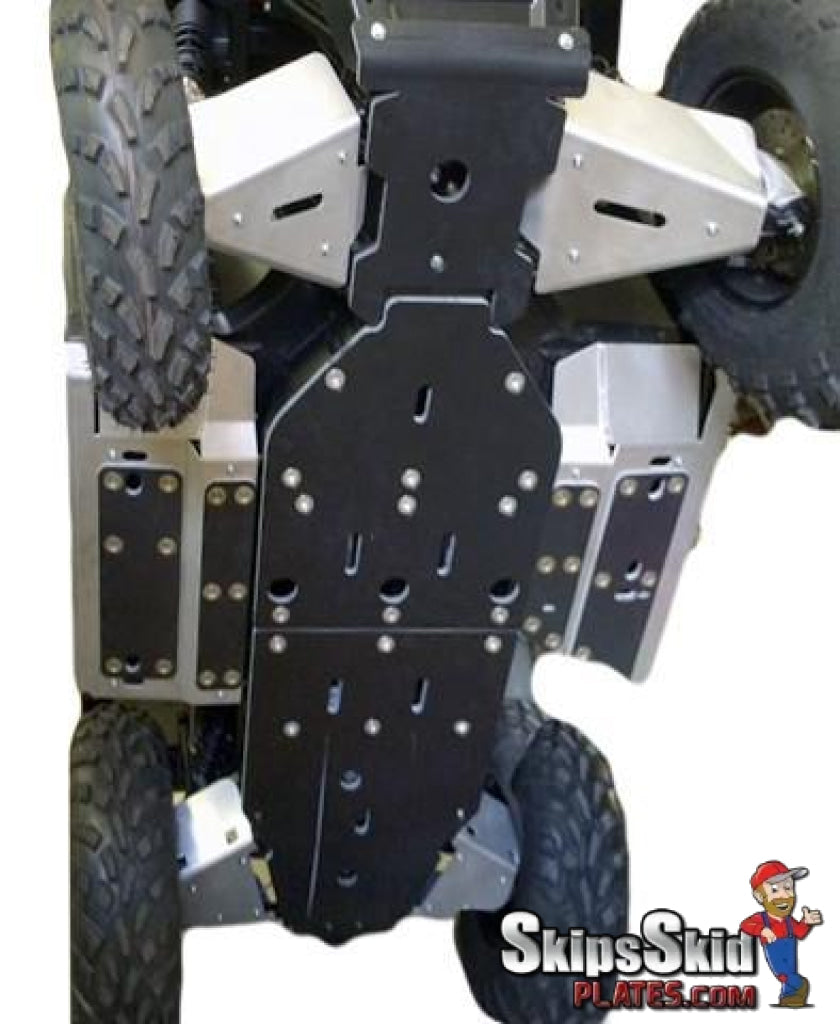 Polaris Ranger 570 (Mid-Size) Ricochet 9-Piece Complete Aluminum Skid Plate Set  UTV Skid Plates