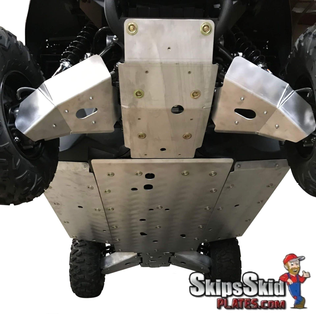 Yamaha Wolverine X4 Ricochet 9-Piece Complete Aluminum Skid Plate Set UTV Skid Plates